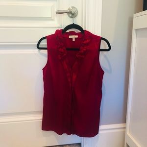 Banana Republic Ruby Red Silky Tank Top